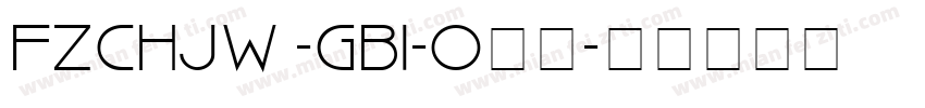 FZCHJW -GB1-0下载字体转换
